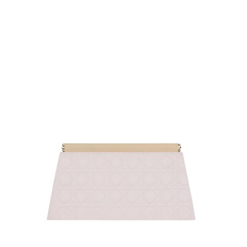 Bagettex quilted silver evening clutch with snap closure - Bagettex