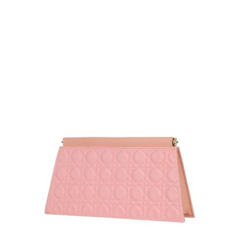 Bagettex quilted pink evening clutch with snap closure - Bagettex