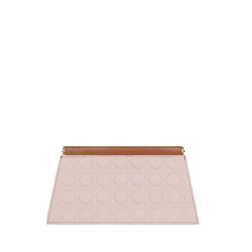 Bagettex quilted purple evening clutch with snap closure - Bagettex